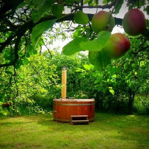 Celebrating in The Plum Orchard, Cambridge, July 2012