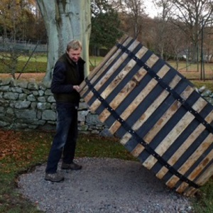 Once again, the gate was too small but it was NO PROBLEM for our team; Aberdeen, December 2013