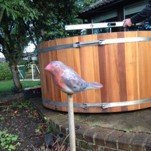 Pre-loved hot tub arrived home, Hertfordshire, February 2014