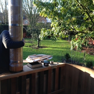 Pre-loved hot tub arrived home, Hertfordshire, February 2014