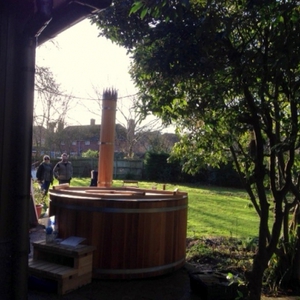 Pre-loved hot tub arrived home, Hertfordshire, February 2014