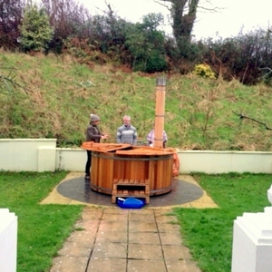 First hot tub we sold to Gower Peninsula, Ferbuary 2014