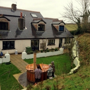 First hot tub we sold to Gower Peninsula, Ferbuary 2014