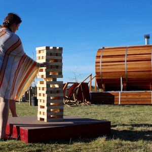 Outdoor spa | Hilltop sauna | Bathing under the Sky