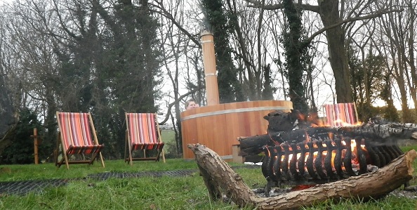 Spa under the Sky at Chilford Hall near Cambridge, February 2012