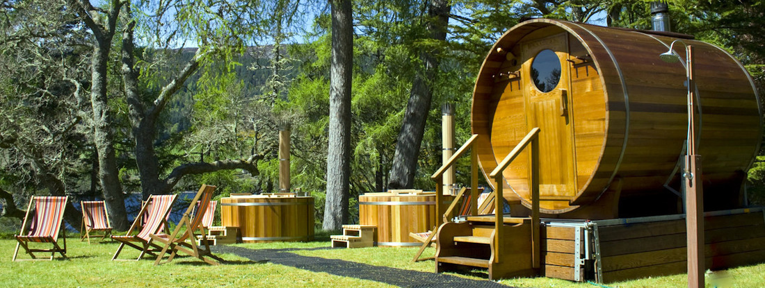 Wood-fired hot tubs & barrel saunas